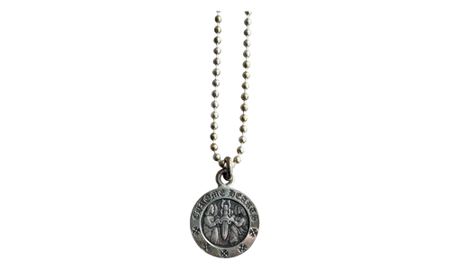 Angel Medallion Necklace "Silver" CHRM0947