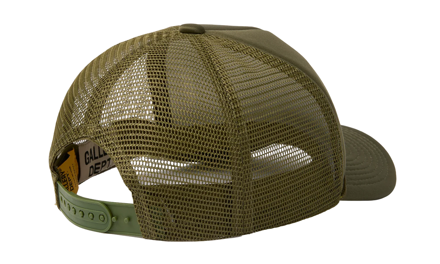 GD Logo Trucker Cap "Olive Green / Orange" GD013