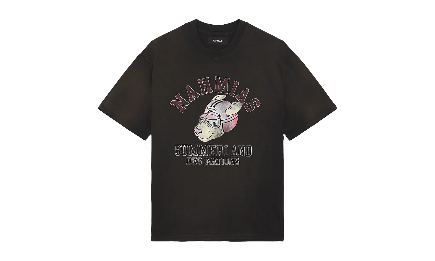 Des Nations Boxy T-Shirt "Aged Black" Y10 T23Q24 007 AGED