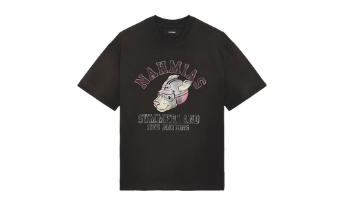 Des Nations Boxy T-Shirt "Aged Black" Y10 T23Q24 007 AGED