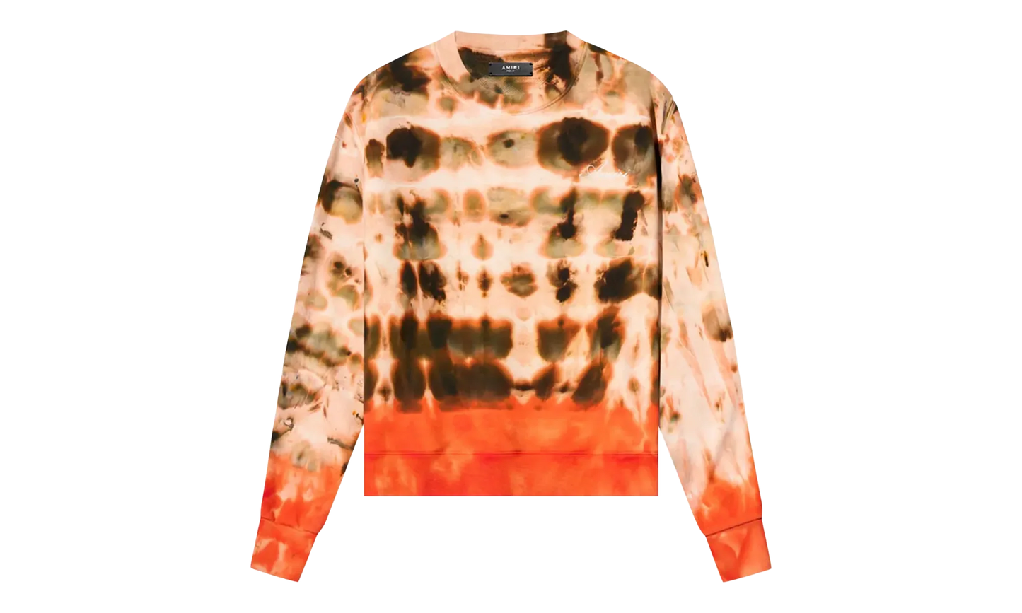 TIE DYE CREW SWEATSHIRT "Orange" AMR0090 Orange