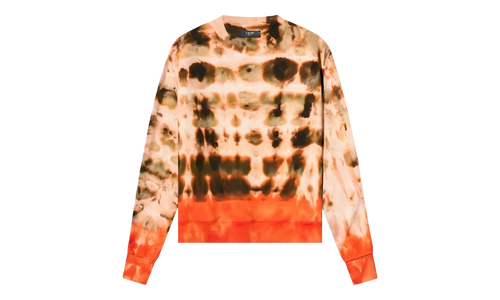 TIE DYE CREW SWEATSHIRT "Orange" AMR0090 Orange