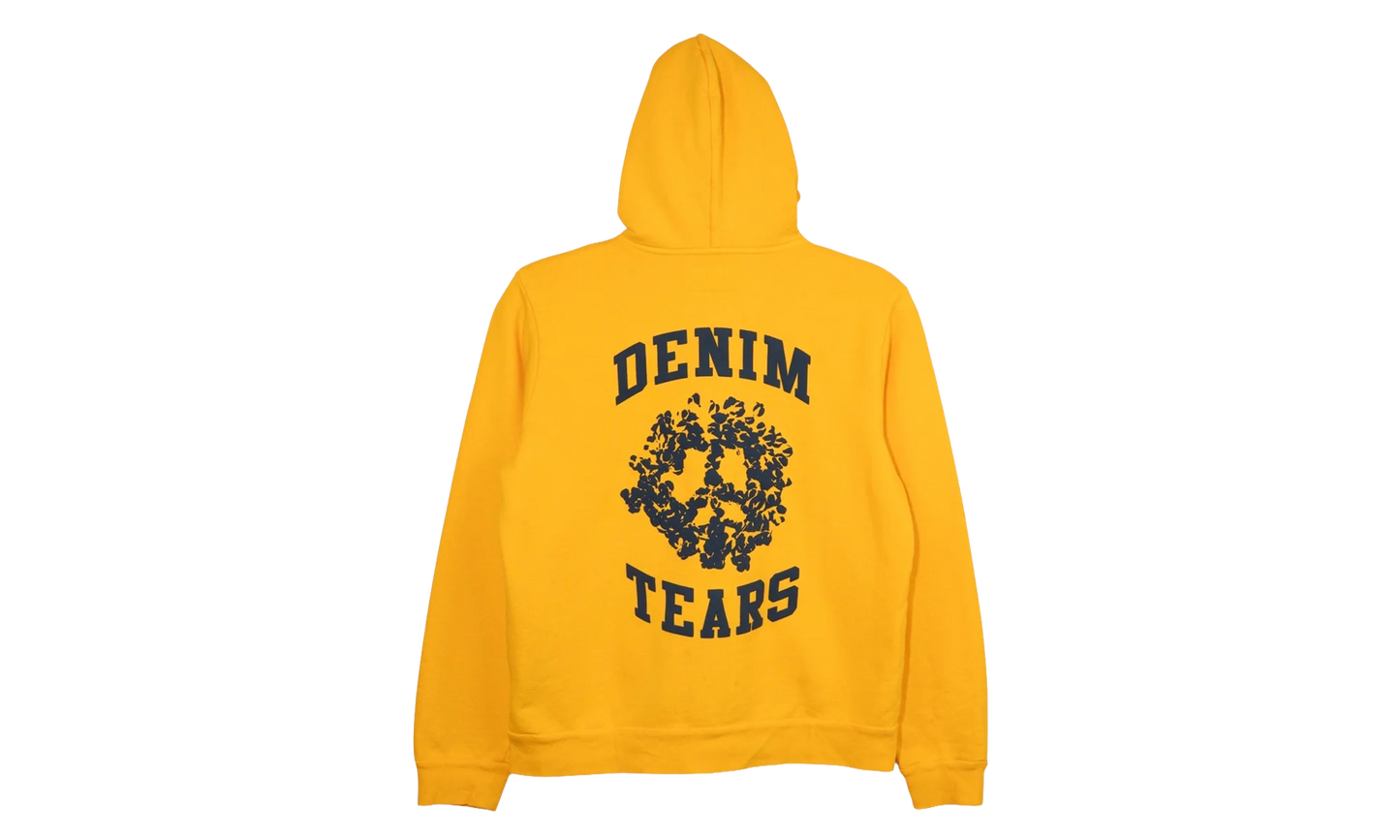 University Logo Zip Up Hooded Sweatshirt "Yellow" DT366
