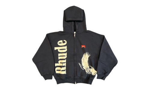Eagle Pass Zip-Up Hoodie "Vintage Black / White" RHSS26HO08012 BLK