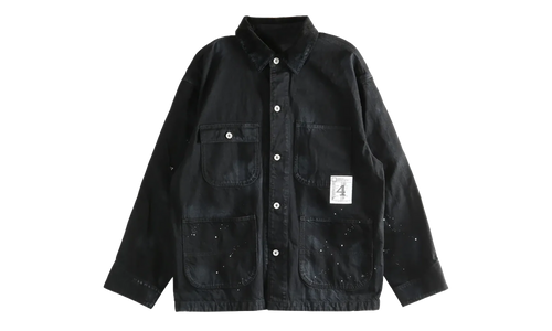 Washed Coverall Jacket "Black" 252AQNH JKM05 BLAC