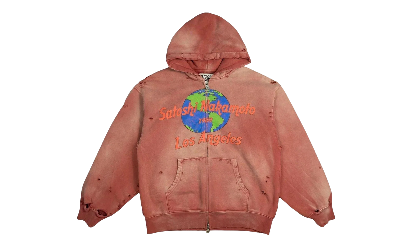 1969 Rock Zip Hoodie "Red" SAT008