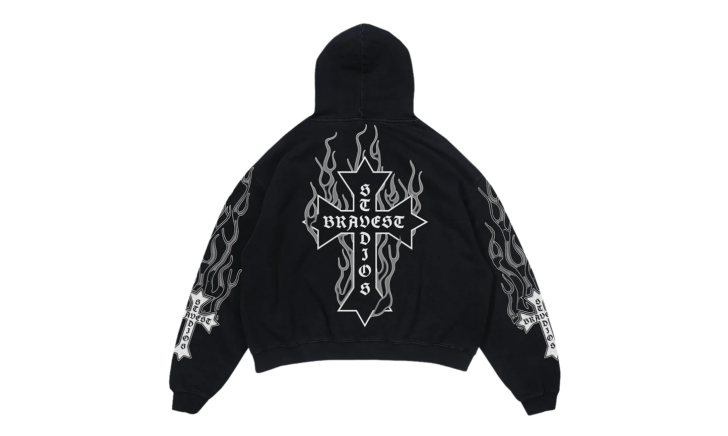 Flames Sweatsuit "Grey" BS111