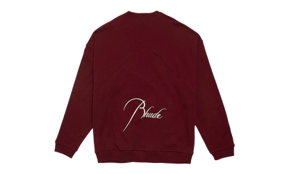 Embroidered Crewneck "Burgundy" PF22SW01012800