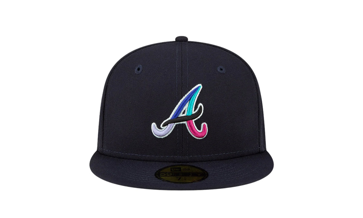 Atlanta Braves Polar Lights 59FIFTY Fitted Hat "Navy" 60296487