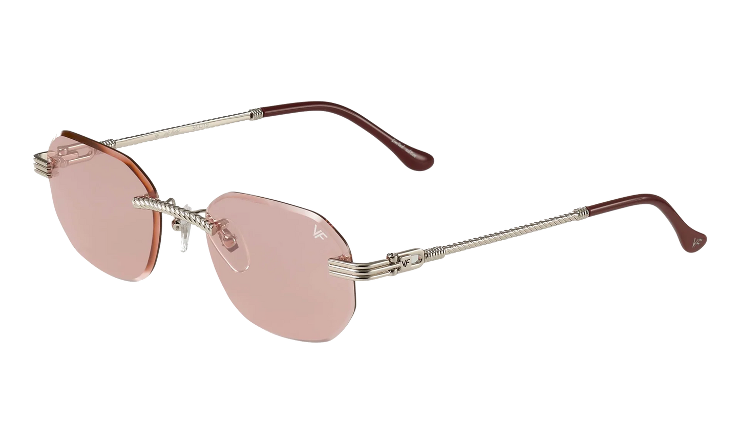 Hustler Rimless Drill Mount 24KT "White Gold / Blossom Pink" DMHU2 0047 44C4