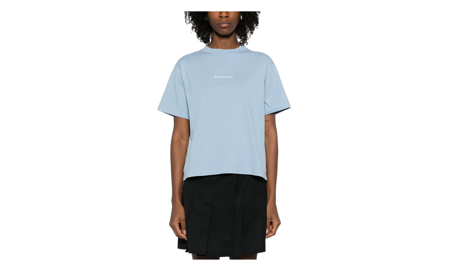 Medium Fit T-Shirt WMNS "Light Blue" 850990 TTVJ1 4773