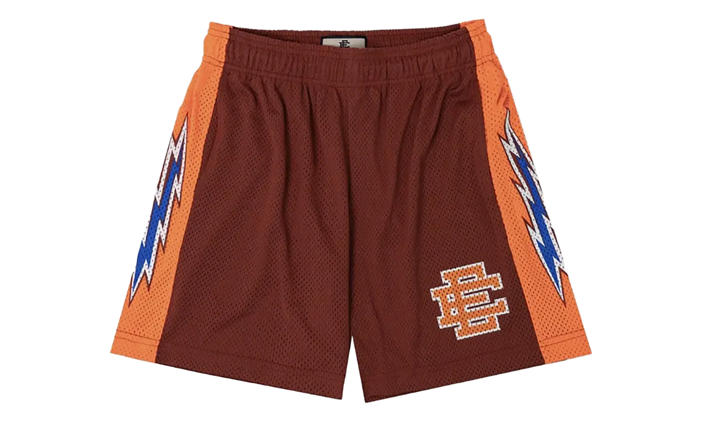 EE LIGHTINING BOLT BASIC SHORT "Maroon/ Orange" EE465
