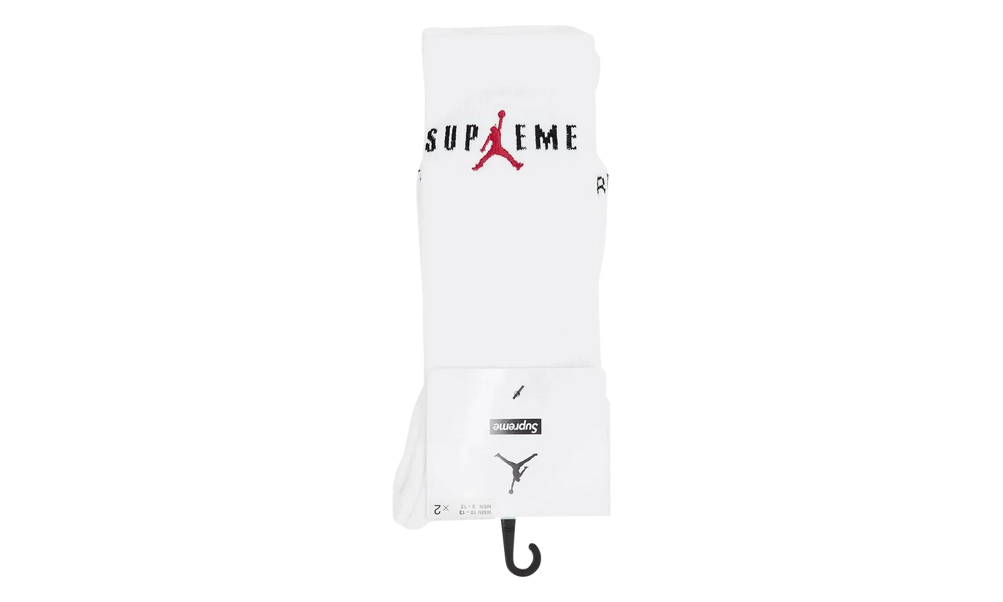 Jordan Crew Socks (2 Pack) "White" SU26954