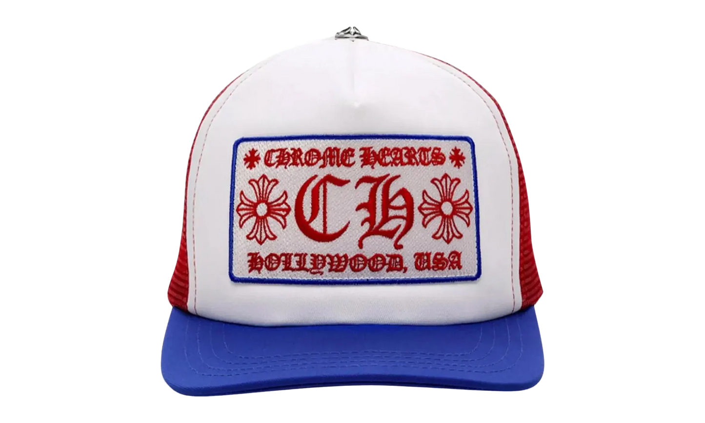Hollywood Trucker Hat "Blue/Red/White" CHRM0705