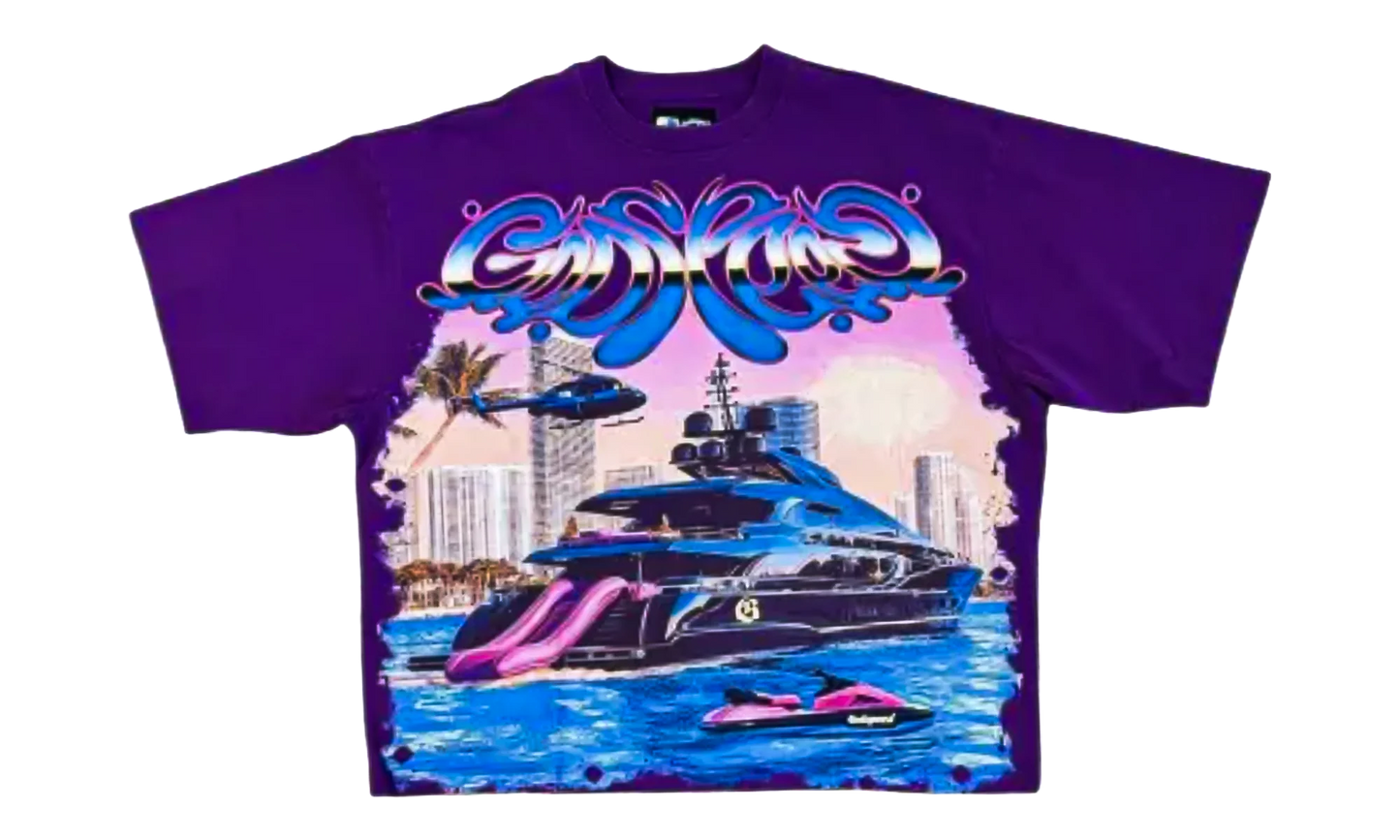 Miami Exclusive Yacht T-Shirt "Purple" GS177