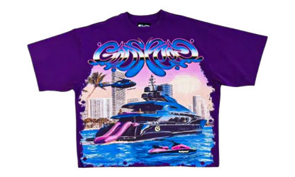 Miami Exclusive Yacht T-Shirt "Purple" GS177