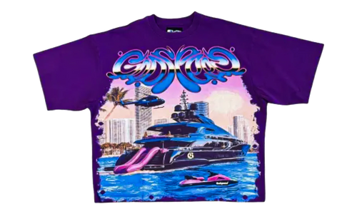 Miami Exclusive Yacht T-Shirt "Purple" GS177
