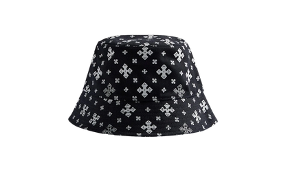 Cross Bandana Bucket Hat "Black/White" PF24HA030120119