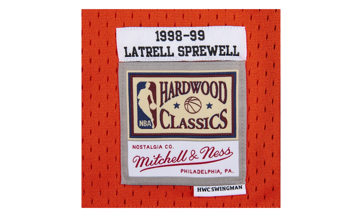 NBA Latrell Sprewell Reload Swingman Jersey "1998 New York Knicks - Orange" SMJYCP19287 NYKORAN98LSP