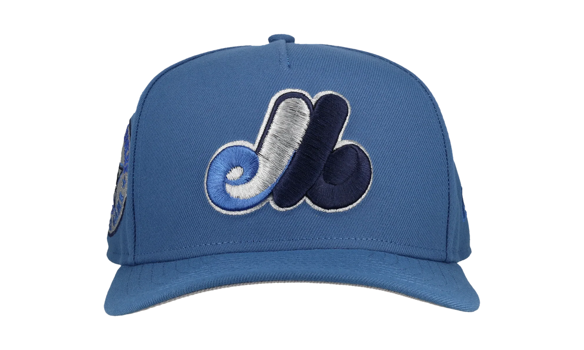 9FIFTY Montreal Expos 1982 All Star Game A Frame Snapback Hat "Indigo" NE167