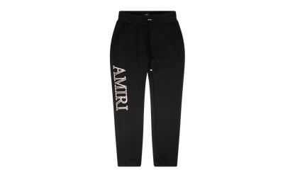 Leopard Logo Applique Sweatpants "Black" MJSP018 001