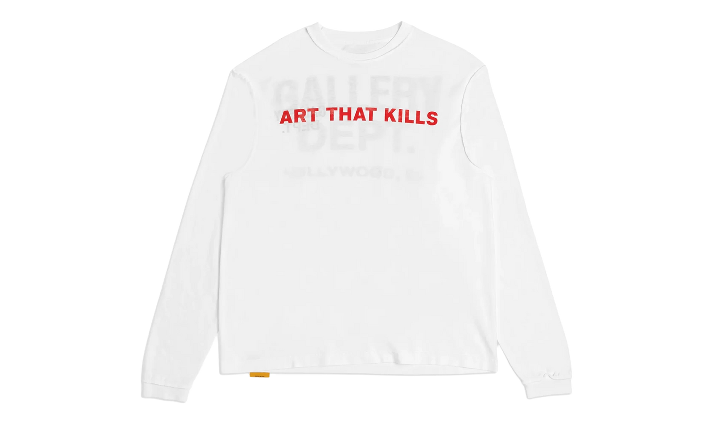 Art That Kills Reversible Long Sleeve Tee Shirt "White" GD127