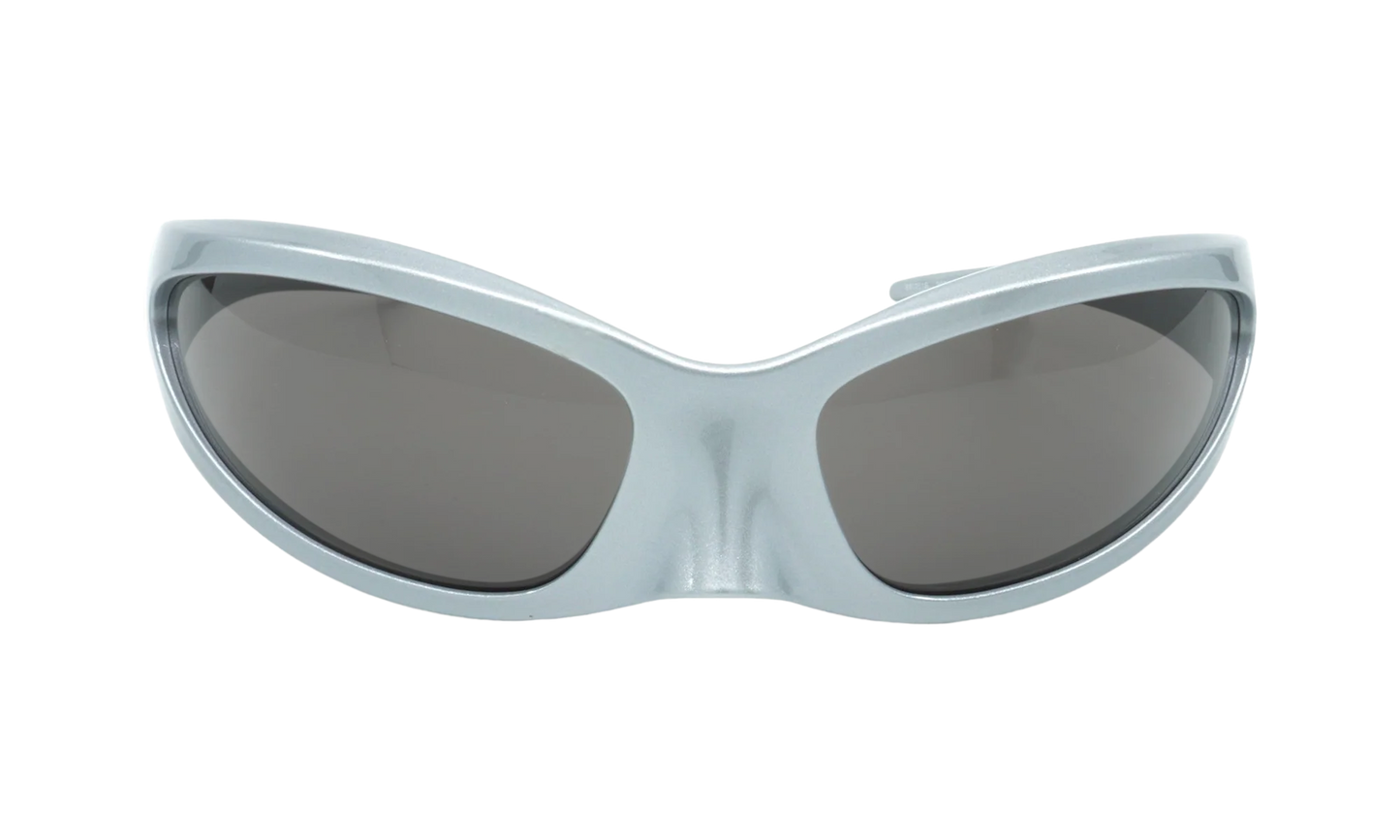 Geometric Frame Sunglasses "Silver / Silver" BB0251S 005