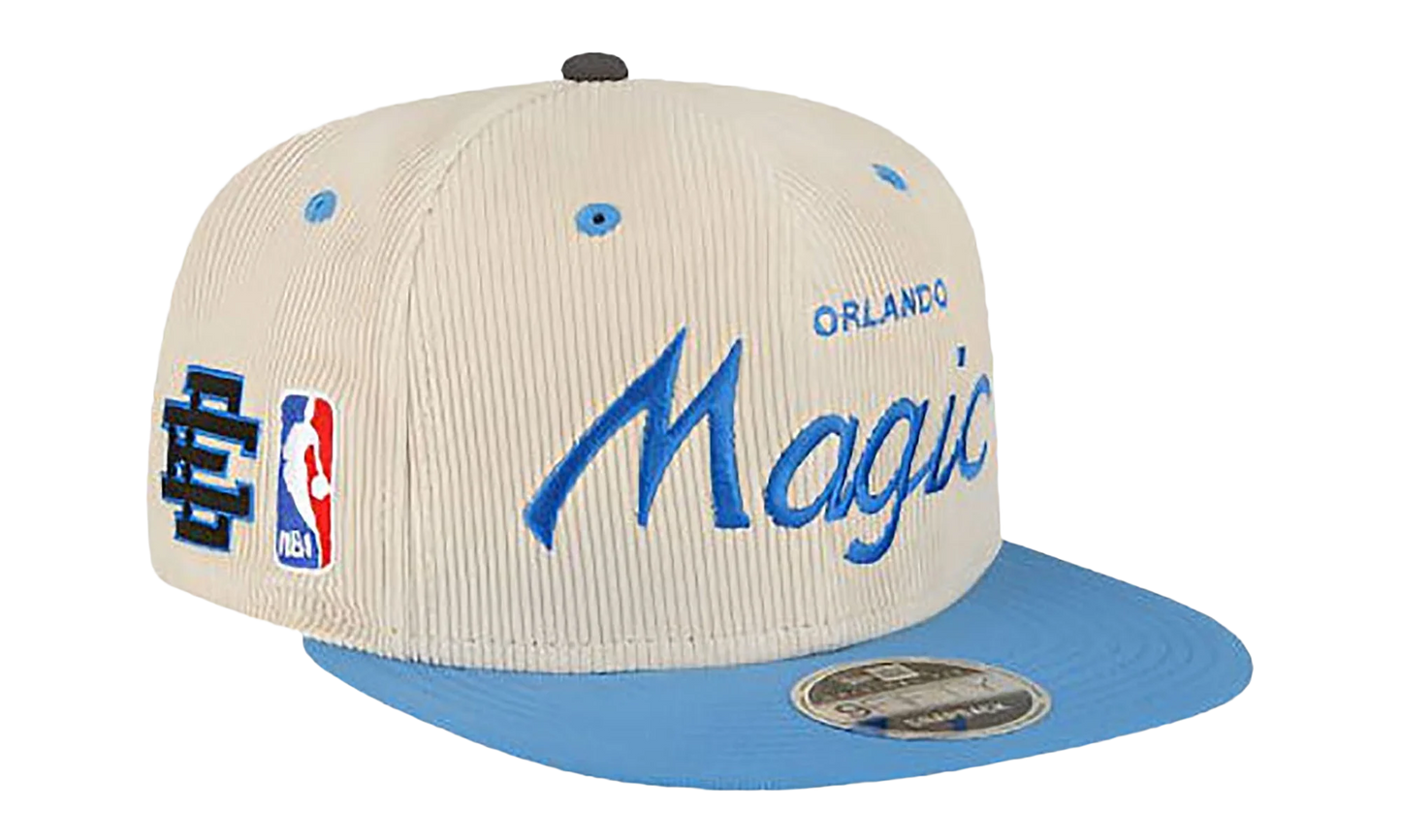 9FIFTY NBA ORLANDO MAGIC SNAPBACK HAT "ERIC EMANUEL - Cream/ Blue" EE437