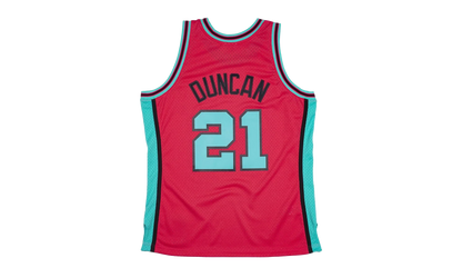 NBA Tim Duncan Reload Swingman Jersey "1998 San Antonio Spurs - Pink" SMJYCP19304 SASPINK98TDU
