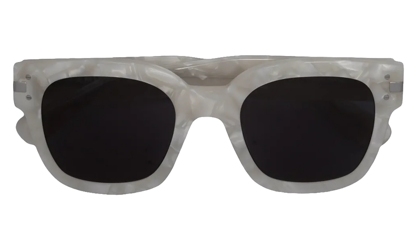 Classic Logo Sunglasses "White / Black / Silver" XA41763AC WBS