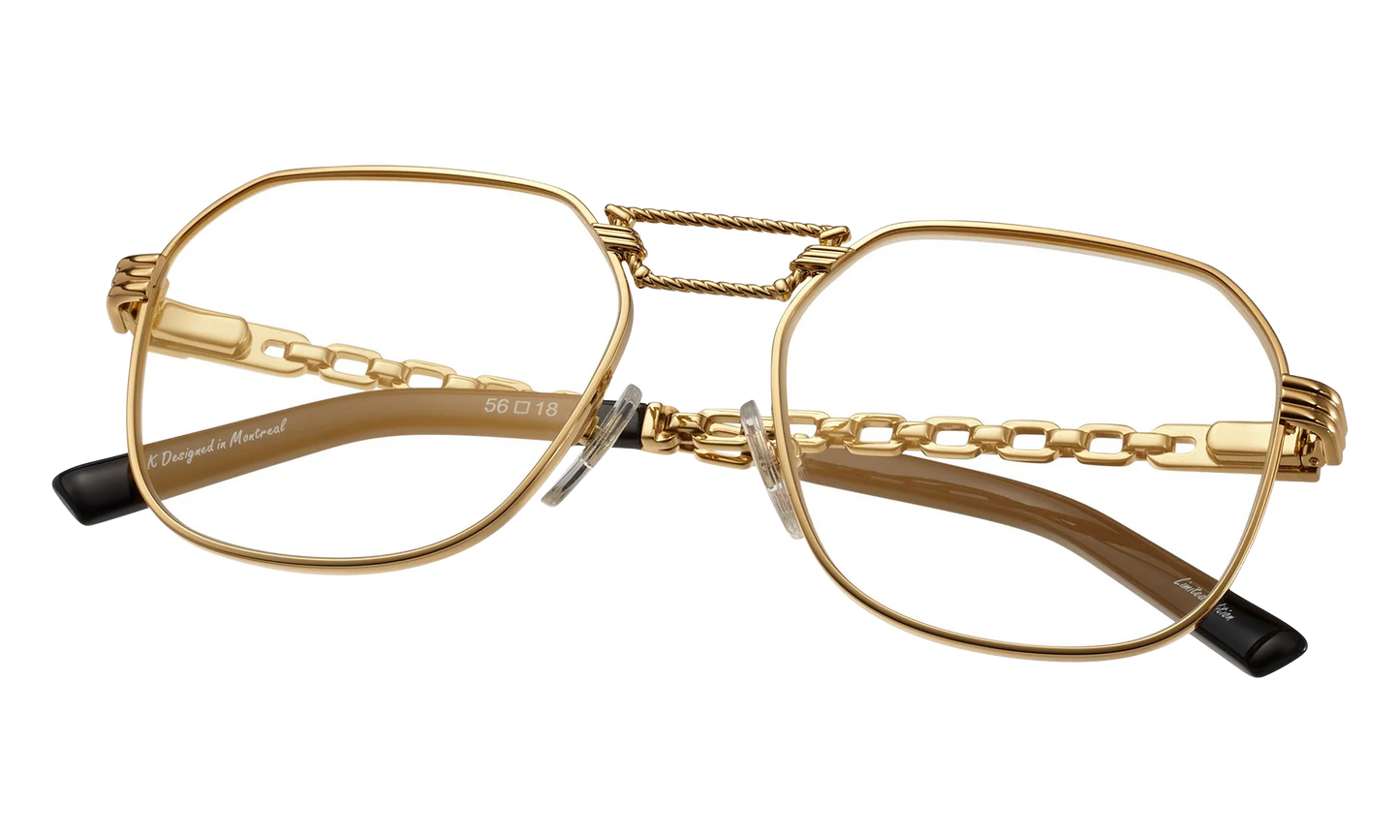 CEO Equestrian 24KT "Yellow Gold / Clear Flash Gold" EQCE2 0003 19D4