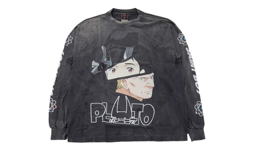 Pluto Logo Long Sleeve Tee Shirt "Black" SM YS1 0000 C30