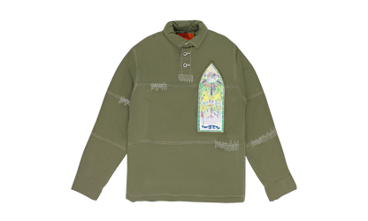 OVERSIZED RUGBY BUTTON-DOWN SHIRT "Green" 1111270011