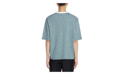 KNIT T-SHIRT "BLUE CHINÉ" RM TS0026 J098 P24 474