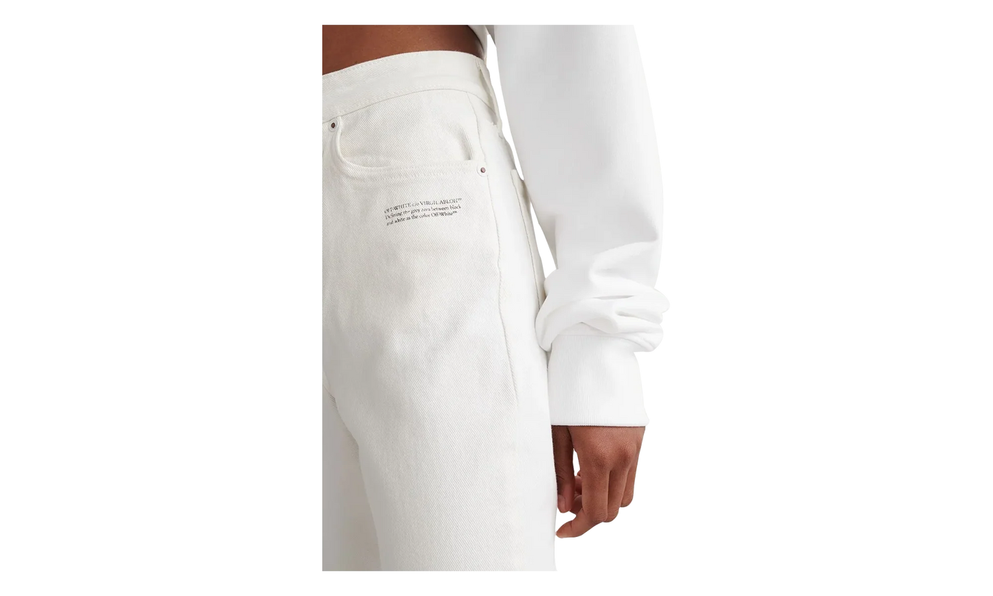 Corporate Skinny Jeans WMNS "White" OWYA003C99DEN0050110