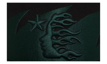 Sharkteeth Snapback Hat "Black / Green" HSR213