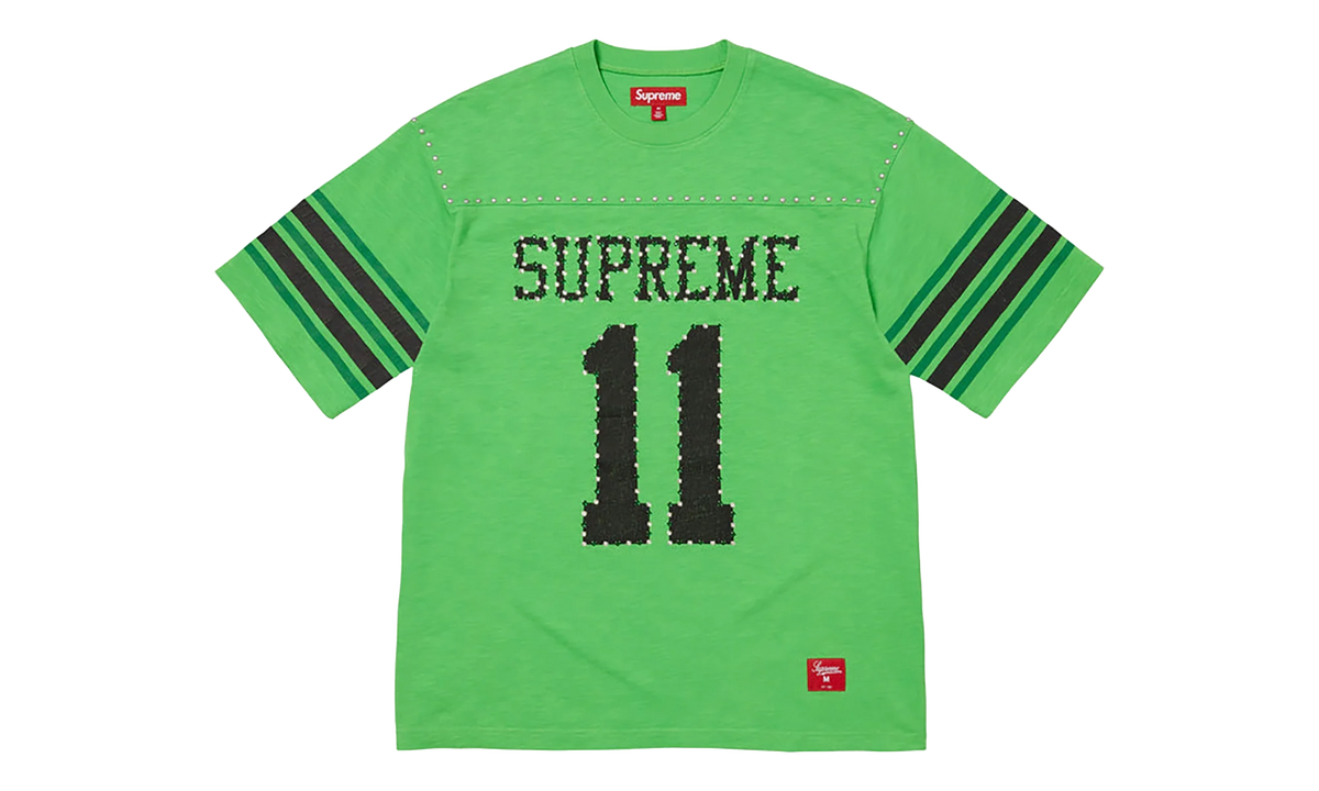 Studded S/S Football Top "SS26 - Green" SU27032