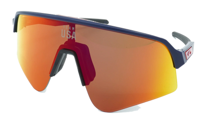 Sutro Lite Sweep Sunglasses "Team USA Matte Navy / PRIZM Ruby" OO9465 25