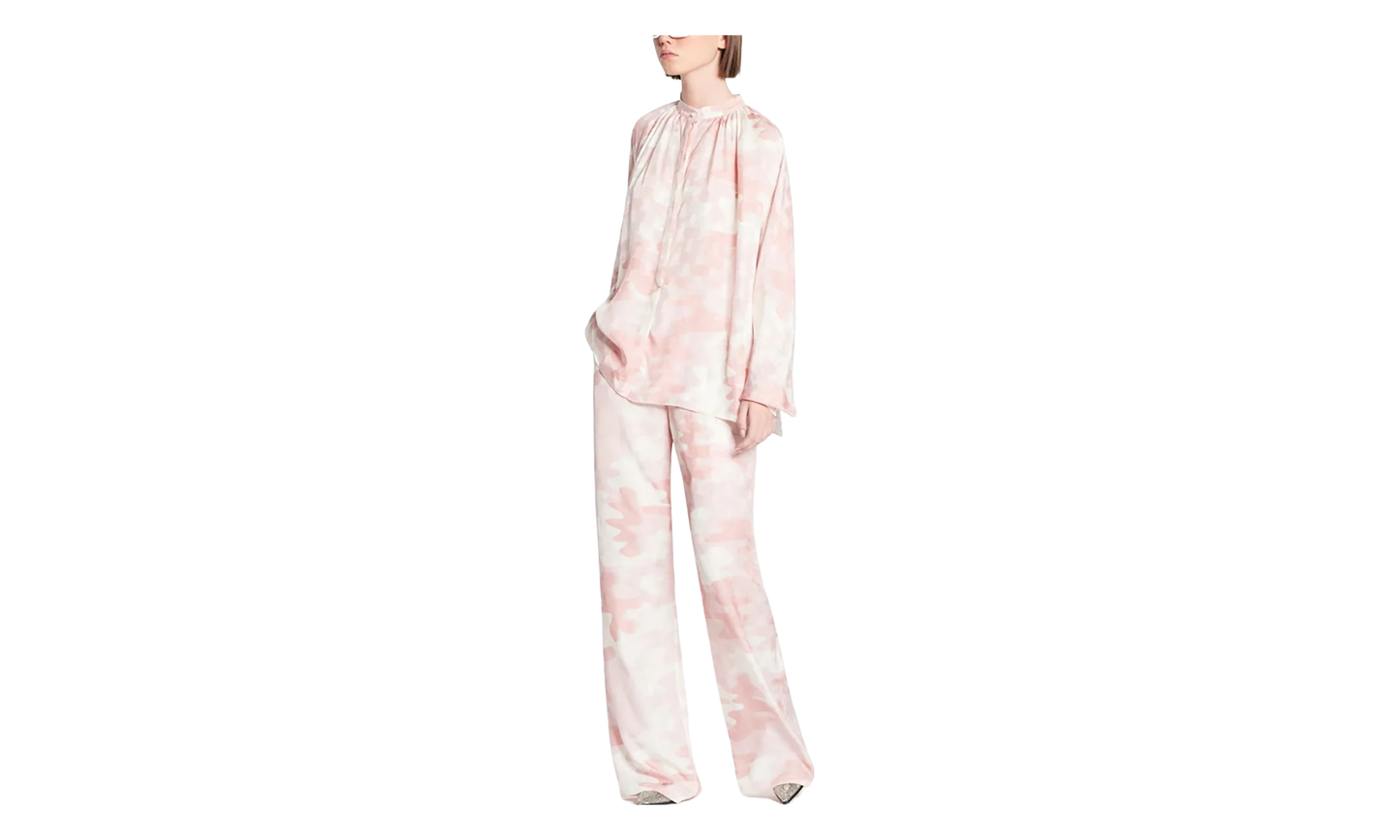 SILK CARGO TROUSERS "Pale Rose" RW TR0125 5403 A22 51