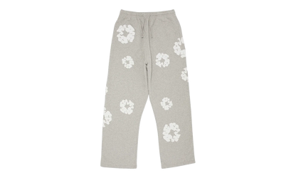 Cotton Wreath Open Hem Sweatpants "Grey" DT415