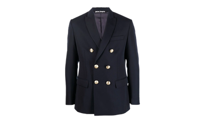 Embroidered Double Breasted Blazer "Navy" PMEN023S22FAB0014676