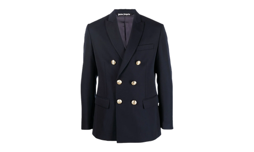 Embroidered Double Breasted Blazer "Navy" PMEN023S22FAB0014676