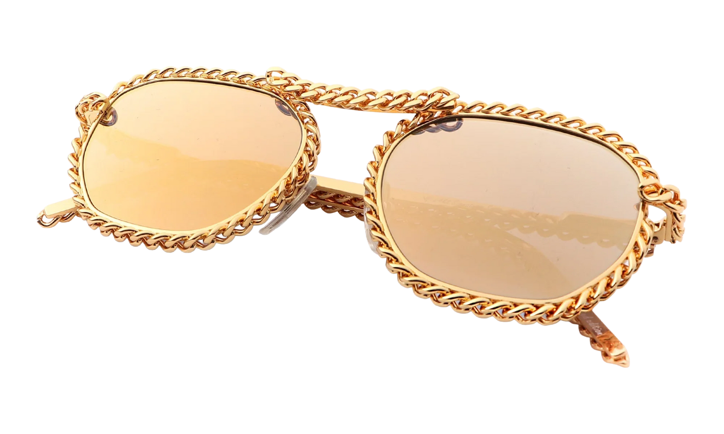 Detroit Player Full Cuban 24KT "Yellow Gold / 24Kt Gold Mirror" FCDP2 0005 CUT 12T7