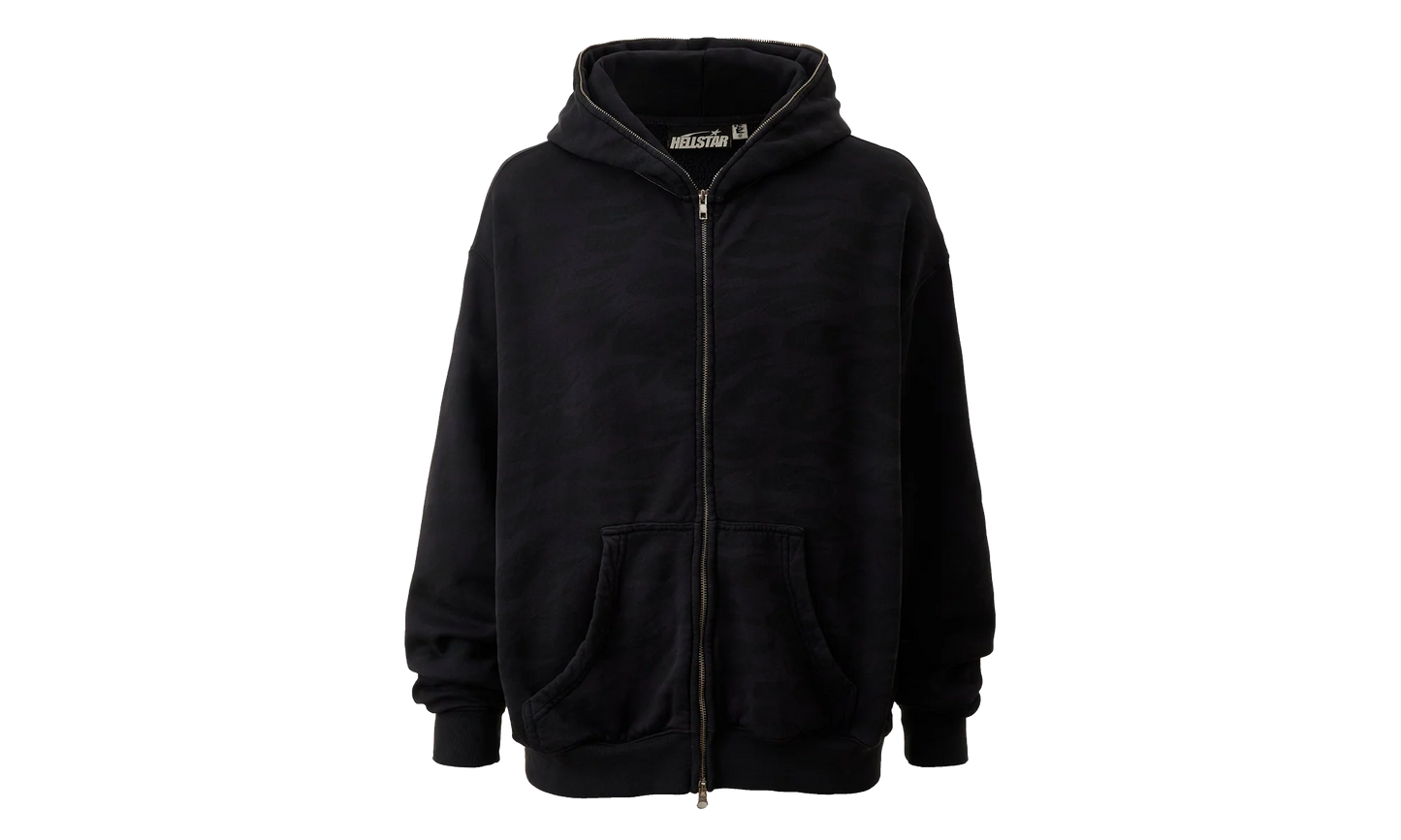 Overdye Cheetah Zip Up Hoodie "Purple" HSR262