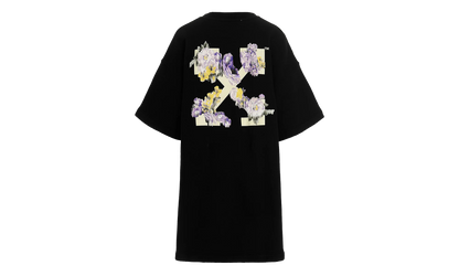 Flower Arrow Snap Tee Sweater Dress WMNS "Black" OWDB335F22JER0014084