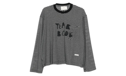 Yearbook Crew Neck Pullover "PJ Stripe Jersey - Black" 261 MJP021P3 PJSTBLK