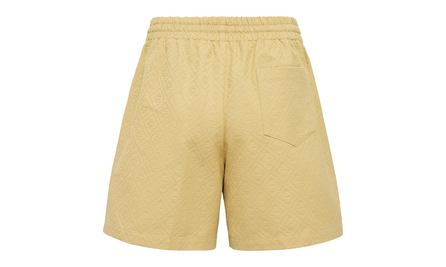 Drawstring Monogram Shorts "Yellow" MPF25 TR 287 01