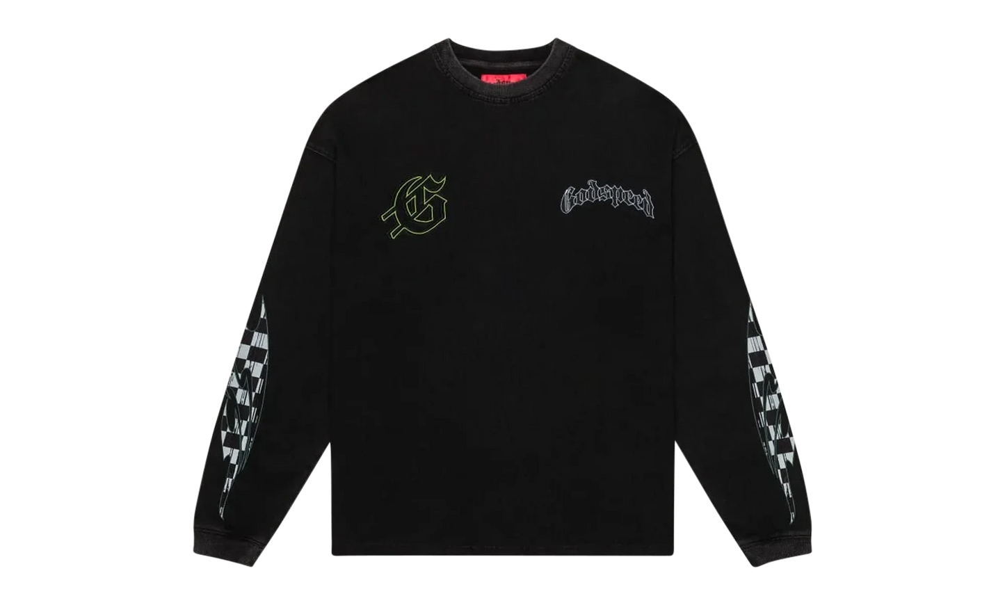 Crash Out L/S T-shirt "Black Wash" 36R39BBC