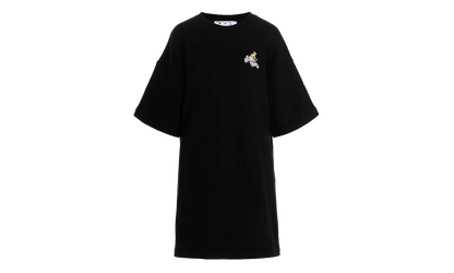 Flower Arrow Snap Tee Sweater Dress WMNS "Black" OWDB335F22JER0014084