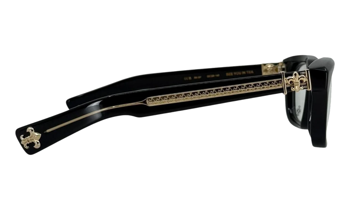 See You In Tea Sunglasses "Black - Gold" CHRM0989